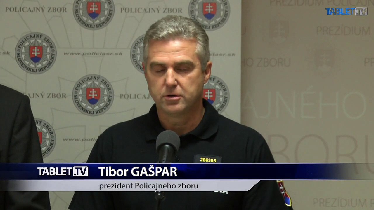 ZÁZNAM:  Brífing prezidenta Policajného zboru Tibora Gašpara 