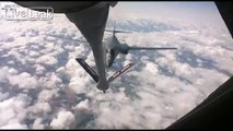 Air Refueling the B-1 Supersonic Bomber