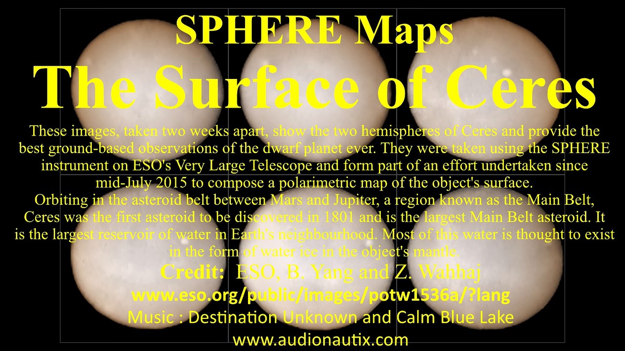 SPHERE Maps the Surface of Ceres