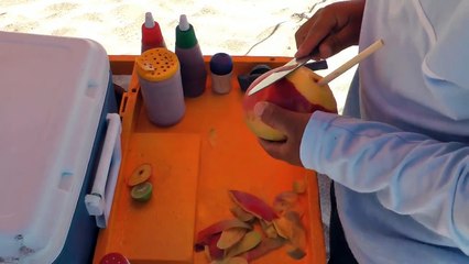 Mango flower on a stick Mexico Rocky Point beach