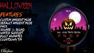 Animated Halloween Watch Face for android wear