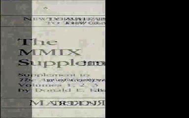 The MMIX Supplement Supplement to The Art of Computer Programming Volumes 1 2 3 by Donald E. Knuth Pdf