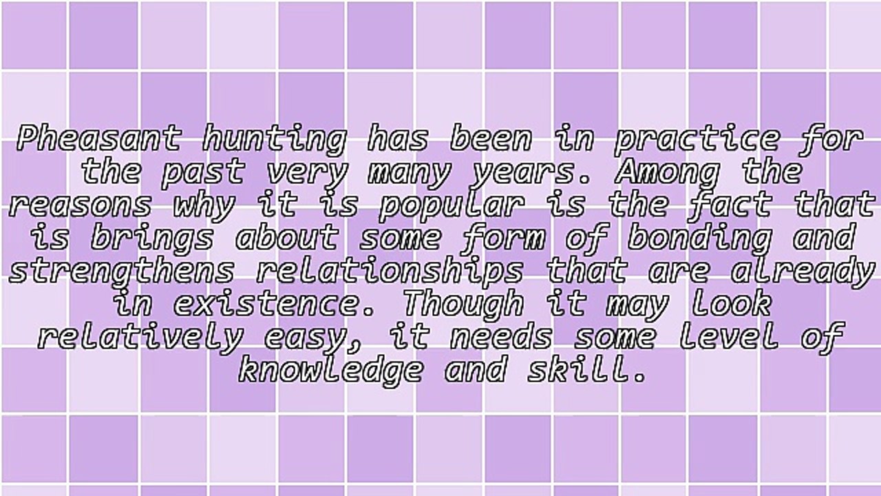 Pheasant Hunting Lodges And Essential Facts On Hunting