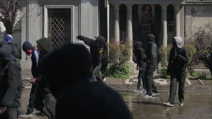 Disturbios en Santiago durante el aniversario del 11S