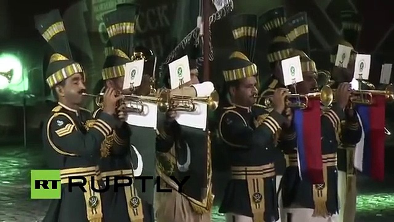 Pakistan Military Band Performances in International Military Music Festival Moscow (5th Sep 2015)