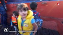 REPORTAGE FRANCE 2. A bord d'une chaloupe de migrants, lors de la traversée entre la Turquie et la Grèce