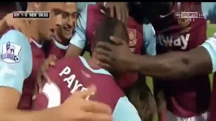 West Ham united vs Newcastle united 1-0 2015 - Dimitri Payet Goal