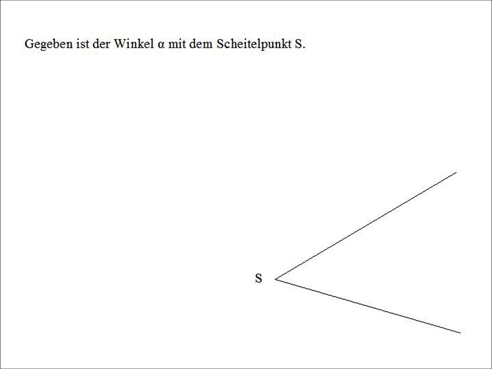Wie man einen Winkel durch Konstruktion halbiert