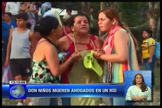 Dos niños mueren ahogados a orillas del rió Baba en Santo Domingo de los Tsáchilas