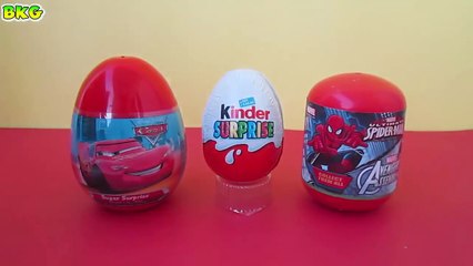 Spiderman Marvel Avengers Hulk Disney Cars Kinder Surprise Eggs | Best Kid Games