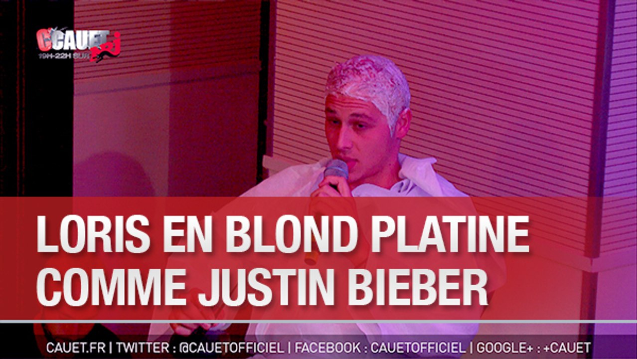 Loris blond platine comme Justin Bieber - C'Cauet sur NRJ