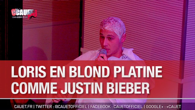 Loris blond platine comme Justin Bieber - C'Cauet sur NRJ