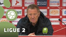 Conférence de presse Stade Brestois 29 - RC Lens (2-1) : Alex  DUPONT (BREST) - Antoine  KOMBOUARE (RCL) - 2015/2016