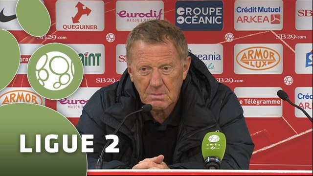 Conférence de presse Stade Brestois 29 - RC Lens (2-1) : Alex DUPONT (BREST) - Antoine KOMBOUARE (RCL) - 2015/2016