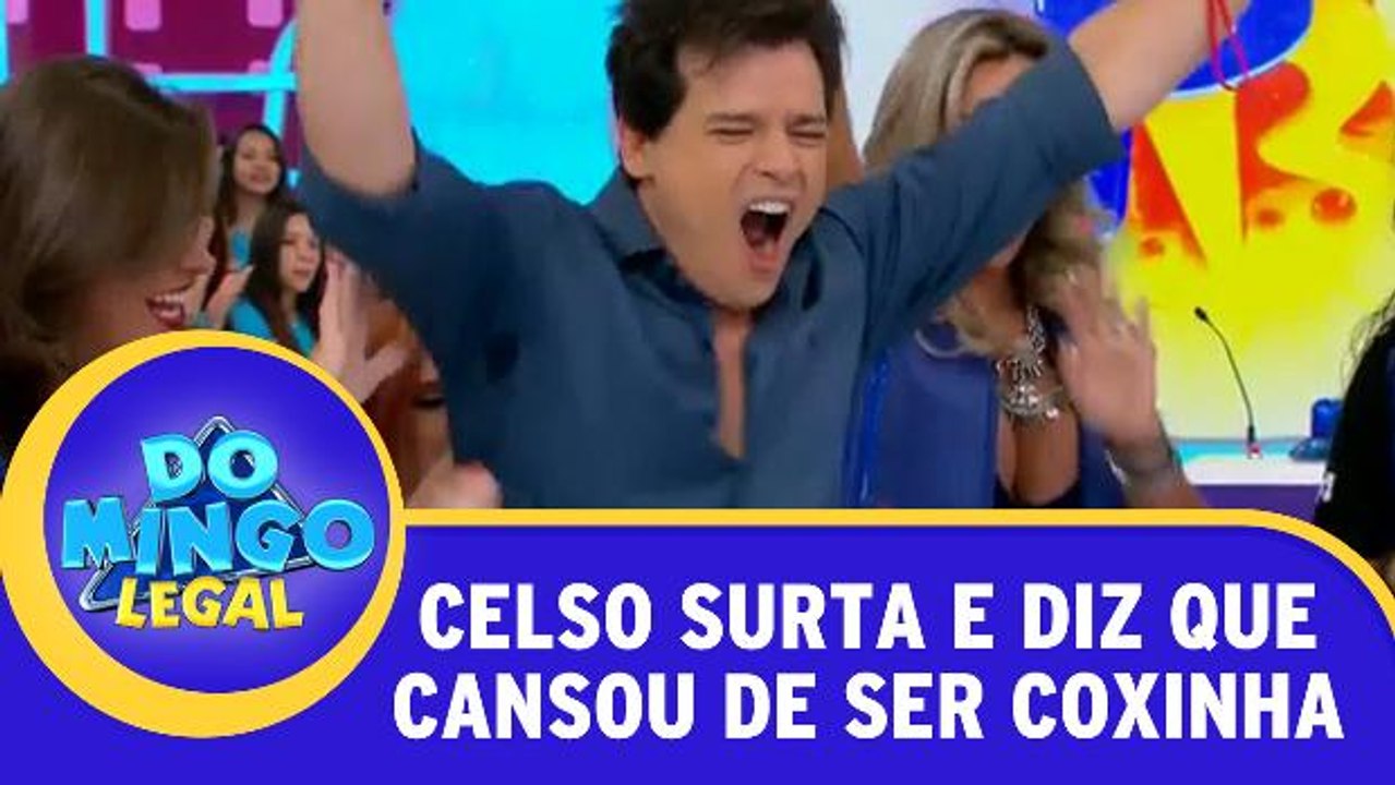 Celso Portiolli surta e diz que cansou de ser coxinha
