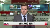 Japanese volcano erupts