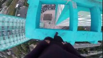 This is nuts Watch Russian adrenaline junkies perform daring tricks atop a 40-story building.