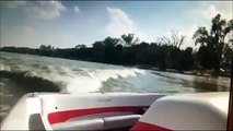 Epic Fail: Backie Chan Get Run Over By His Own Jet Ski During a Back Flip Attempt