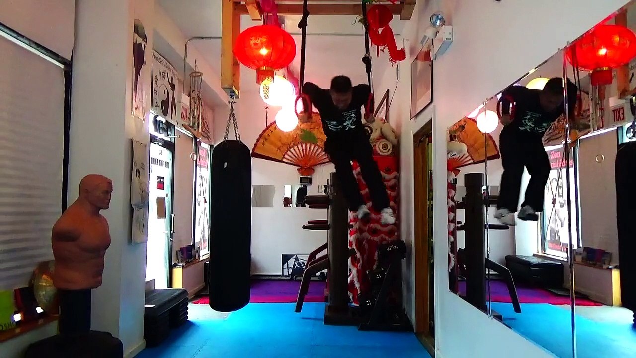 Fitness Test - Ring Muscle Ups - 7 Reps - Sifu Freddie Lee