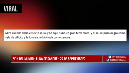 Luna roja 27 de septiembre | NASA niega fin del mundo