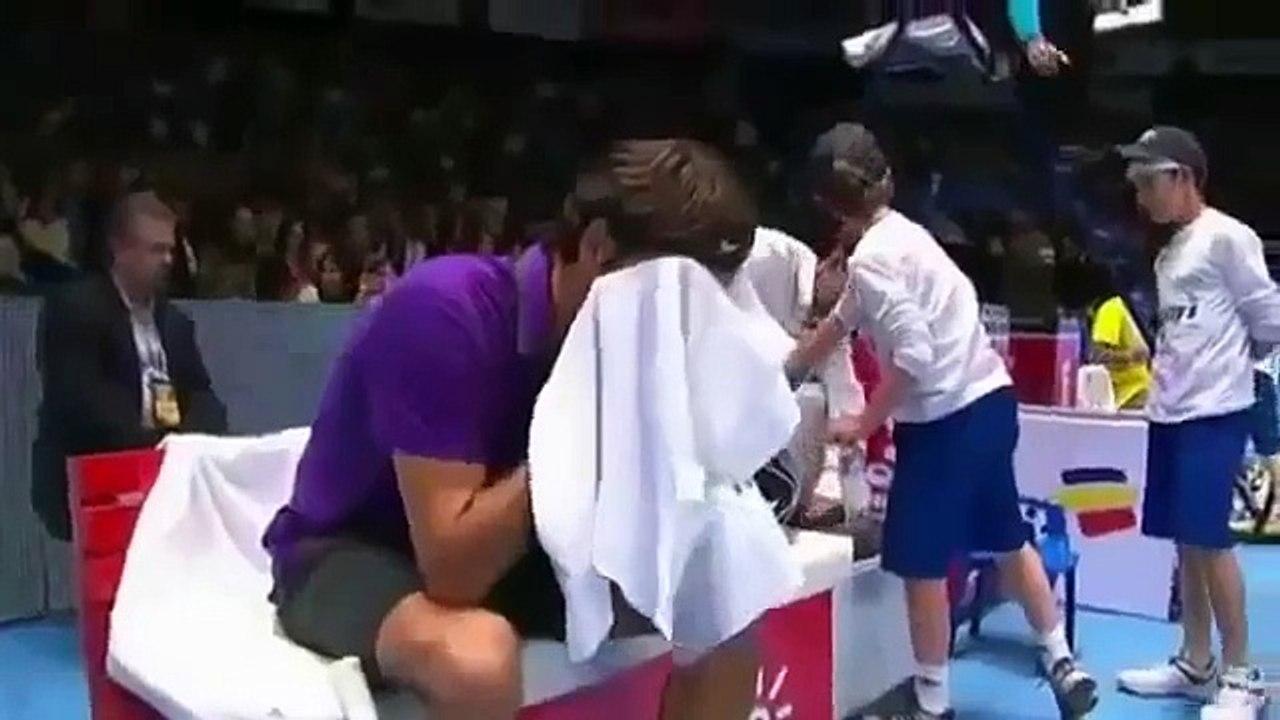Funny moments in Tennis Federer, Djokovic, Nadal