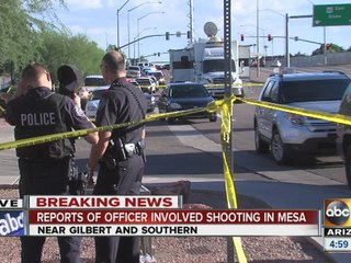 Reports of officer-involved shooting in Mesa
