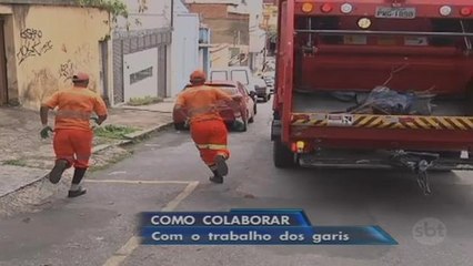 Lixos com vidro e sacos abertos podem machucar garis