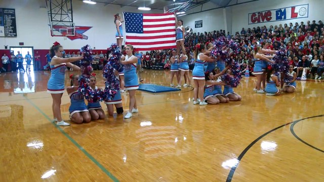 High school cheerleaders did a controversial 9/11 routine... Homage?