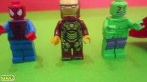 Finger Family Song Daddy Finger Nursery Rhymes Lego Hulk Spiderman Iron Man Superman Toys