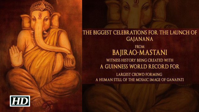 Gajanana Bajirao Mastani Song Launch by Ranveer and Deepika Padukone