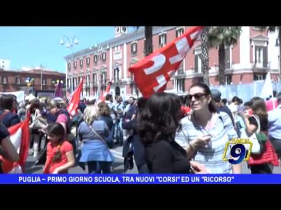 PUGLIA | Primo giorno di scuola, tra nuovi "corsi" ed un "ricorso"