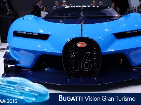 Bugatti Vision Gran Turismo en direct du salon de Francfort 2015