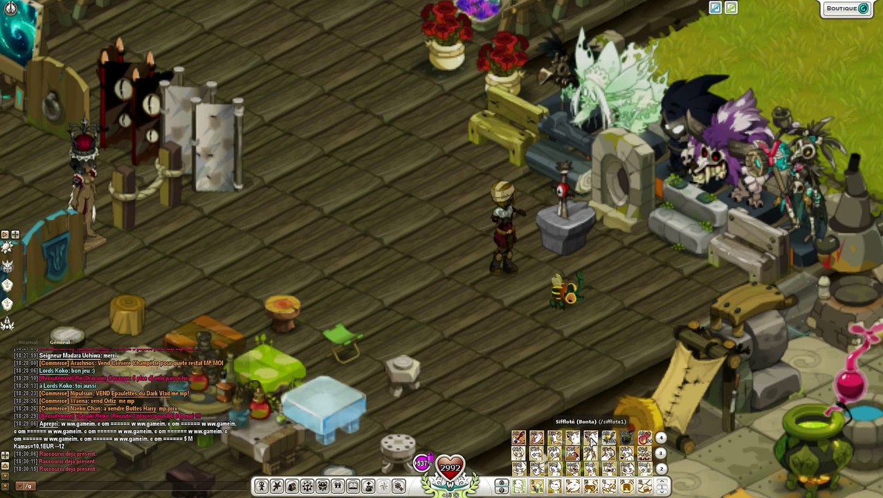 Wakfu sifflotage Bonta