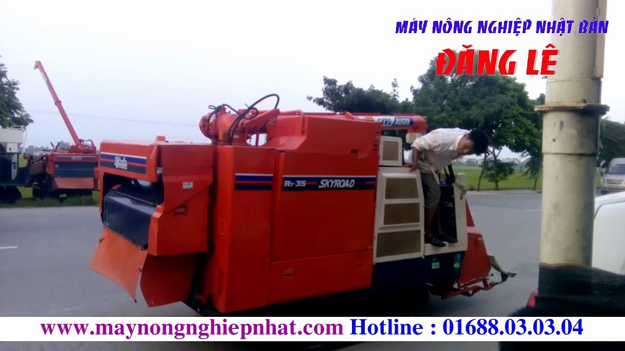 Xuất bán máy gặt tăng đơ kubota r1-35 nhật bãi đi Na Rì Bắc Kạn