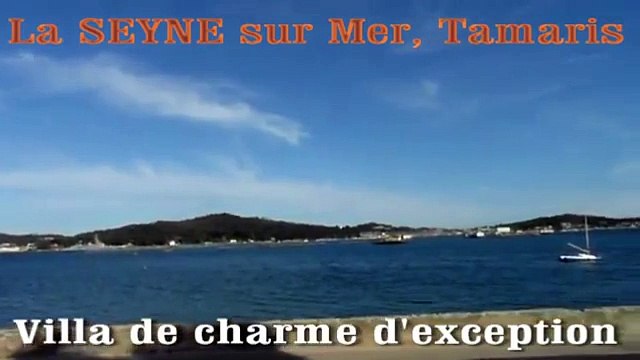 VENTE ACHAT VILLA TAMARIS LA SEYNE au bord de l'eau spacieuse vue mer