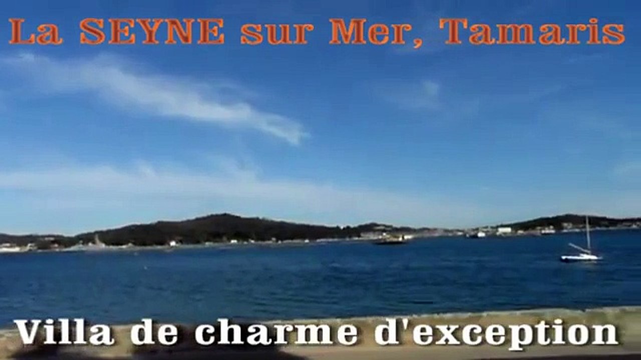 VENTE ACHAT VILLA TAMARIS LA SEYNE au bord de l'eau spacieuse vue mer
