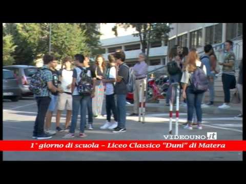 Primo giorno di scuola - Liceo Classico Emanuele Duni di Matera