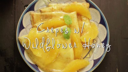 Crepes with Olea Europaea Wildflower Honey