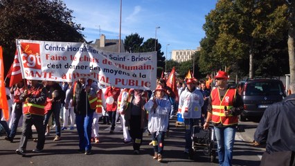 Grève à l'hôpital Yves Le Foll