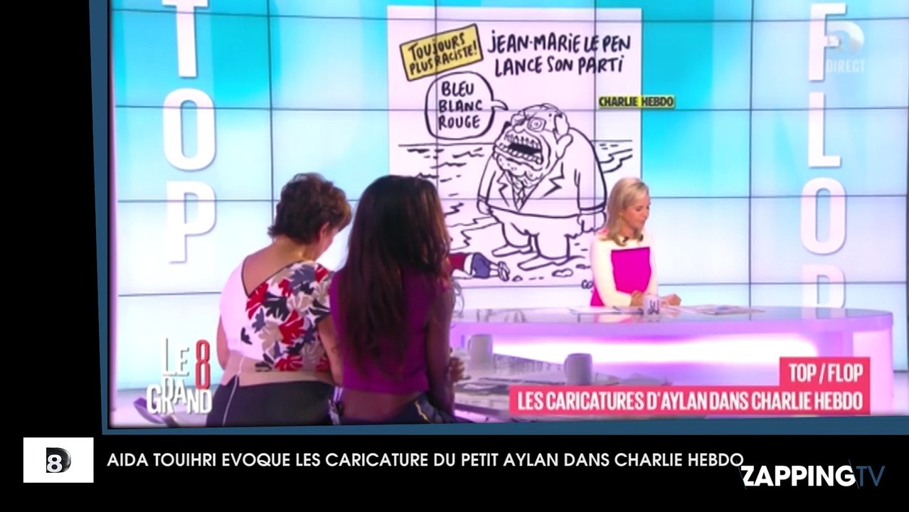 Le Grand 8 : Aïda Touihri "extrêmement choquée" par les caricatures du petit Aylan dans Charlie Hebdo