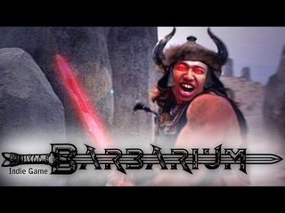 Nekkid Man with Gun and Sword ?! - Barbarium