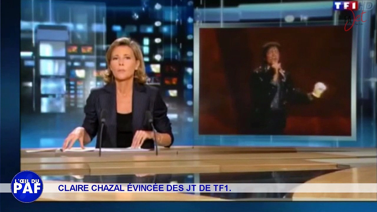 CLAIRE CHAZAL ÉVINCÉE DES JT DE TF1