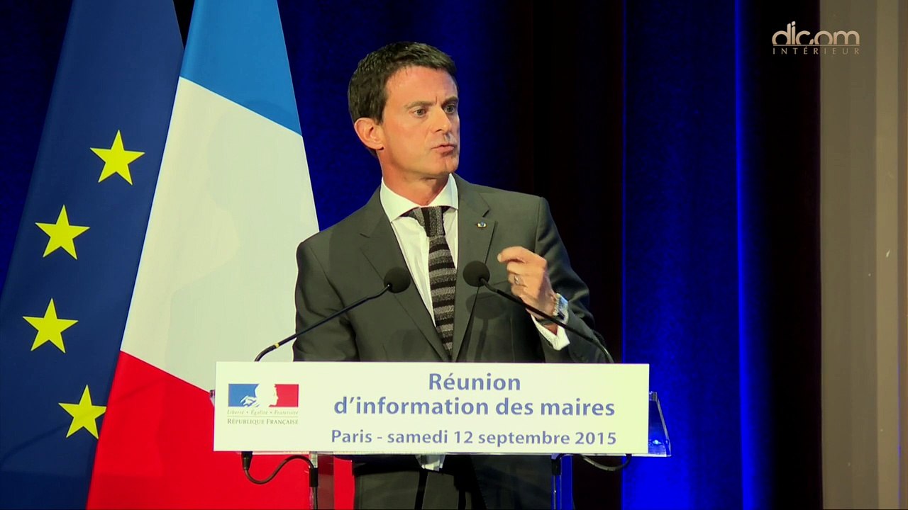 Réunion d'information des maires - Clôture de Manuel Valls