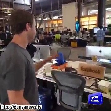 Check out Mark Zuckerberg desk at the new Facebook headquarter