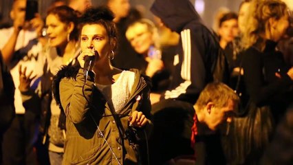 Protest party at Strangeways