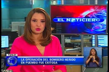 Operación del bombero herido en Puembo fue exitosa