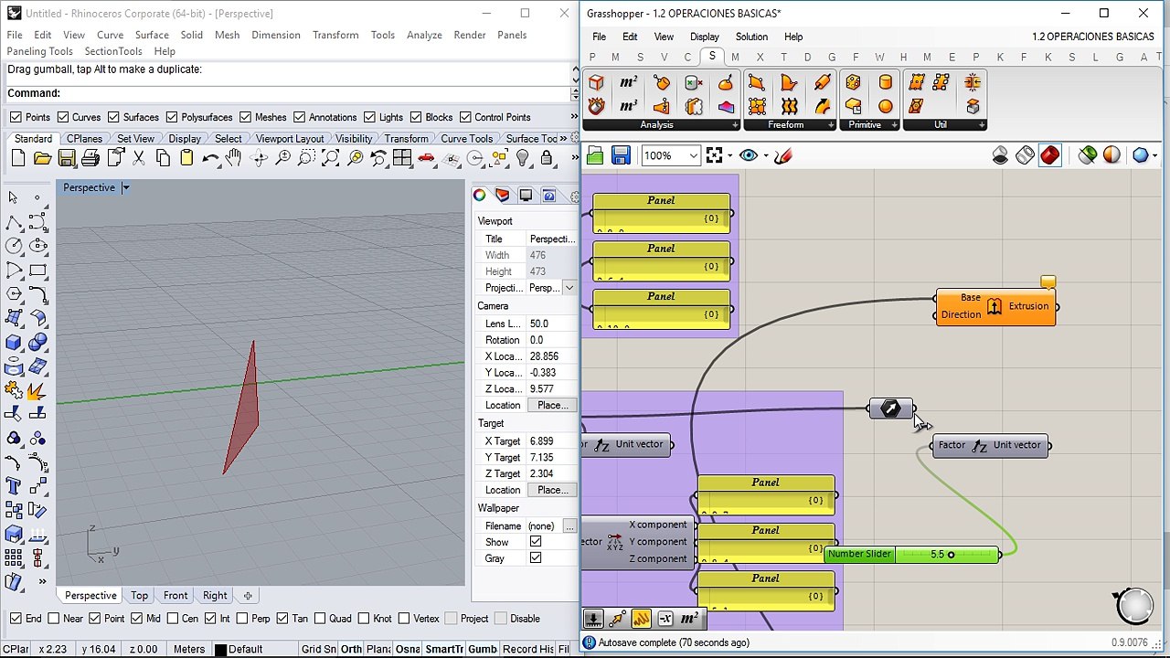Grasshopper | 1.1 | Operaciones básicas I - Clase 2 | www.jbono.es