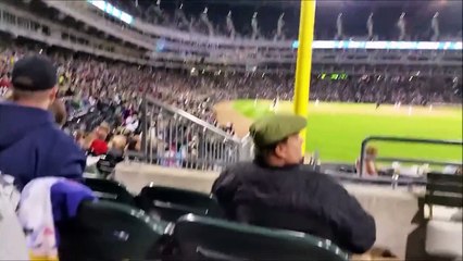 This guy doesn't want to make the wave in this stadium... definitely!