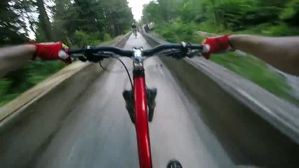 The best MTB race is on a bobsleigh track !