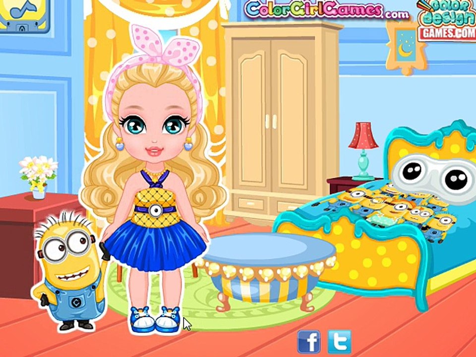 Barbie bebe y minions 2  Juga con Barby y los minions